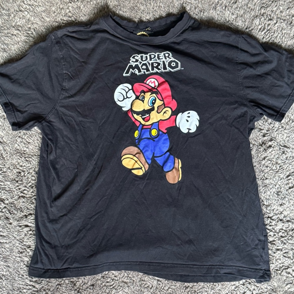 Nintendo Black and Red Gaming Graphic Tees